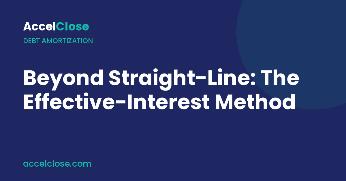 A debt amortization schedule with effective-interest columns